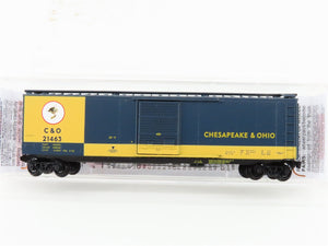 N Micro-Trains MTL 03100073 C&O Chesapeake & Ohio 50' Standard Boxcar #21463
