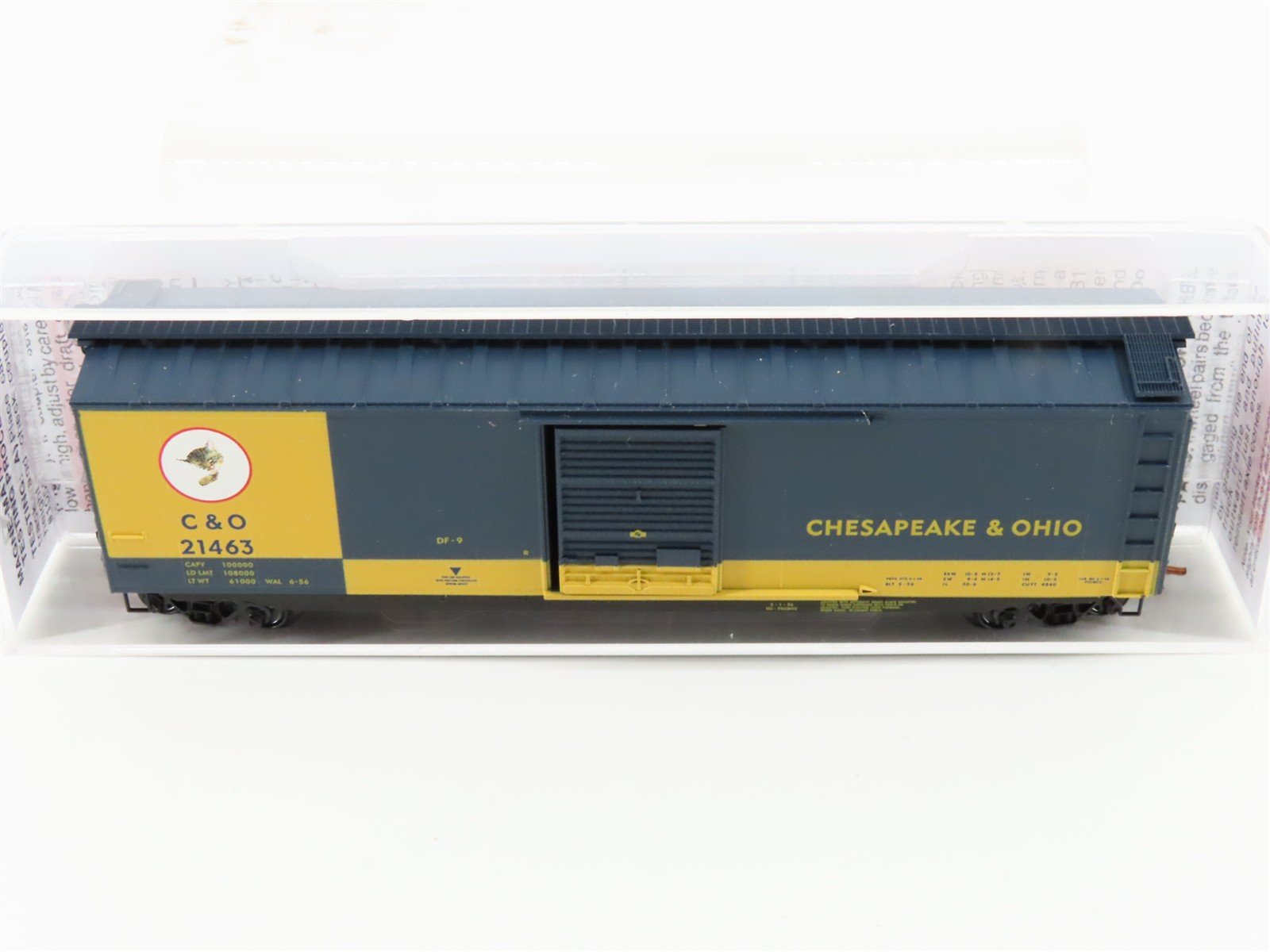 N Micro-Trains MTL 03100073 C&O Chesapeake & Ohio 50' Standard Boxcar #21463