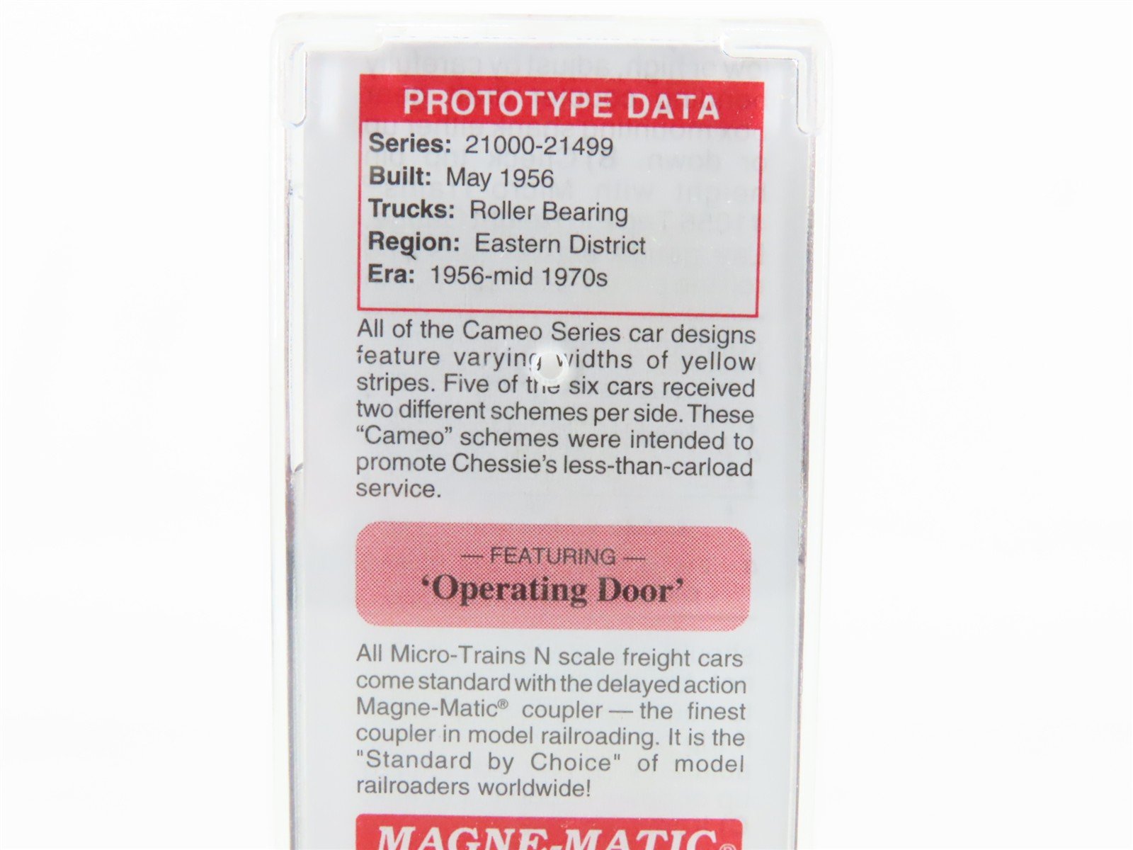 N Micro-Trains MTL 03100073 C&O Chesapeake & Ohio 50' Standard Boxcar #21463