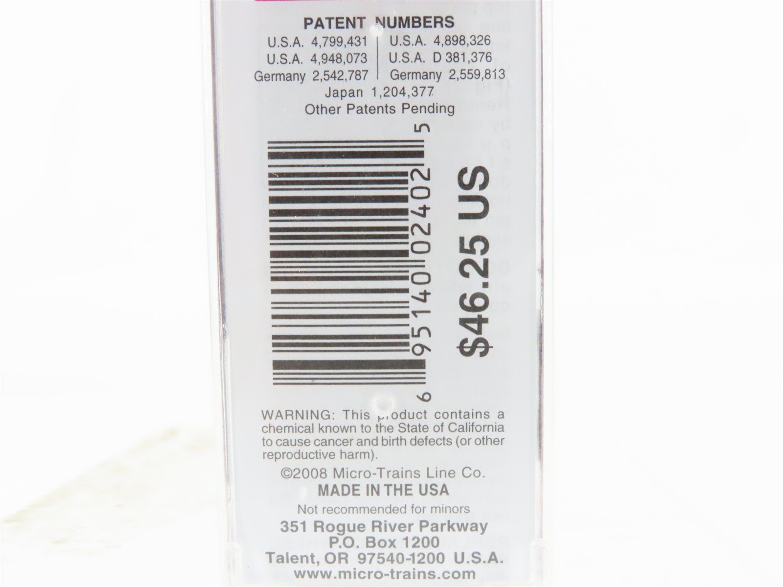 N Micro-Trains MTL 03100073 C&O Chesapeake & Ohio 50' Standard Boxcar #21463