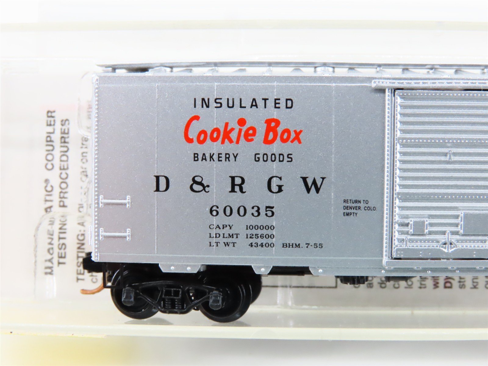 N Scale Micro-Trains MTL 20110 DRGW Rio Grande Cookie Box 40' Boxcar #60035