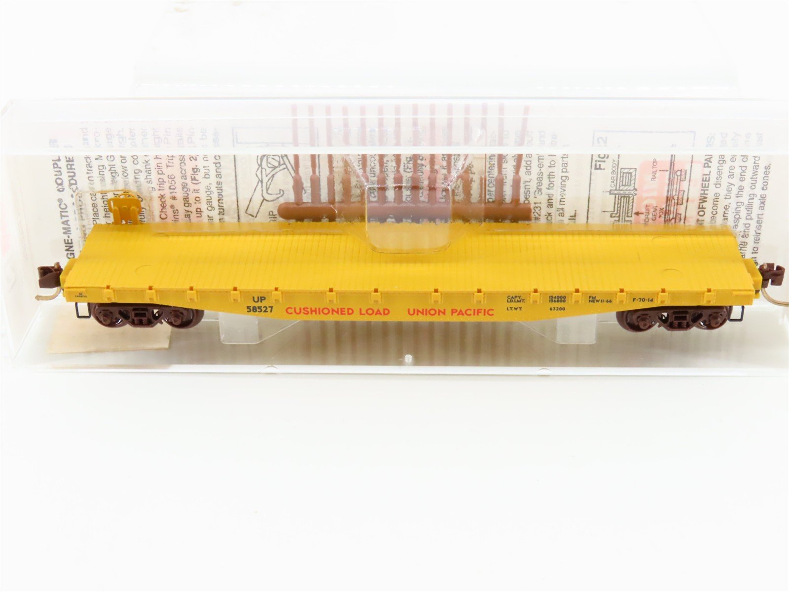 N Scale Micro-Trains MTL 45070 UP union Pacific 50' Fishbelly Flatcar #58527