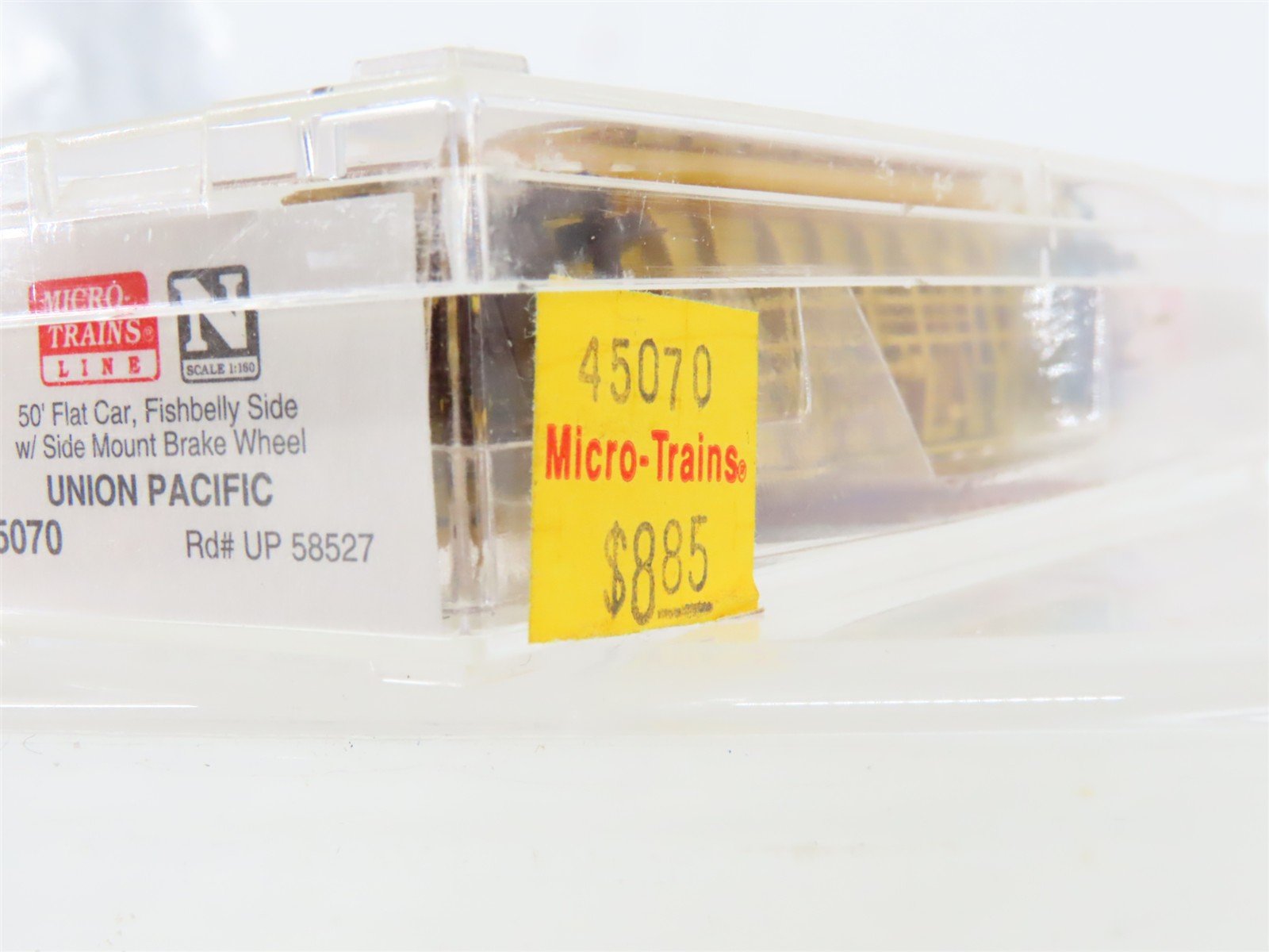 N Scale Micro-Trains MTL 45070 UP union Pacific 50' Fishbelly Flatcar #58527