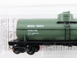 N Micro-Trains MTL 65530 BCOL British Columbia 39' Single Dome Tankcar #1924