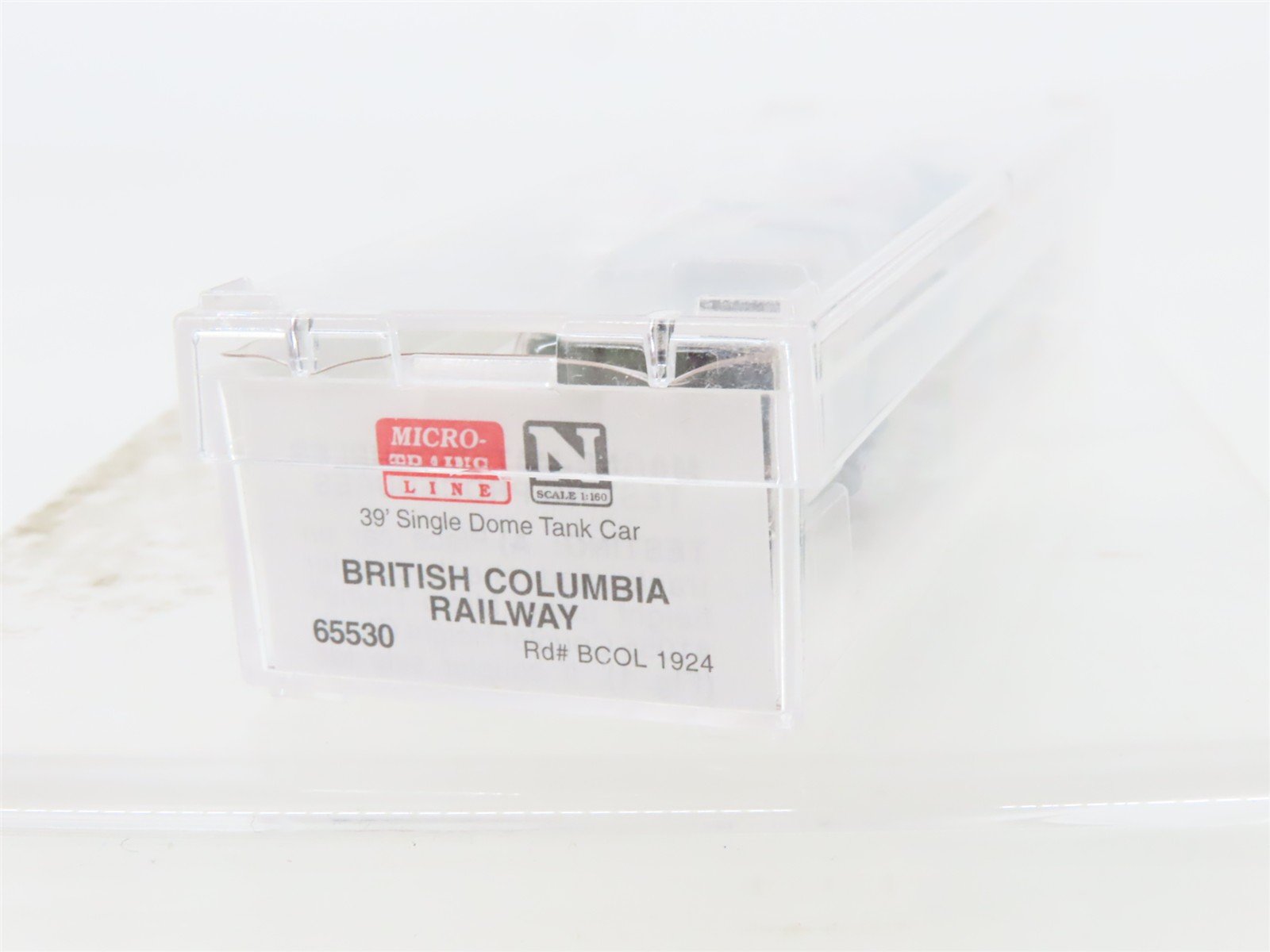 N Micro-Trains MTL 65530 BCOL British Columbia 39' Single Dome Tankcar #1924