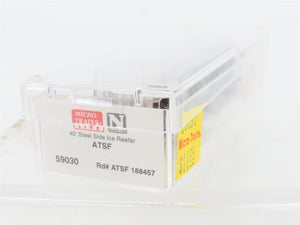 N Scale Micro-Trains MTL 59030 ATSF Santa Fe 40' Steel Ice Reefer #188457
