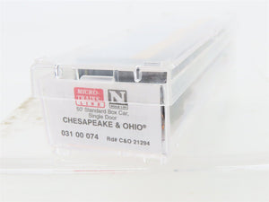 N Micro-Trains MTL 03100074 C&O Chesapeake & Ohio 50' Standard Boxcar #21294