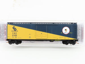N Micro-Trains MTL 03100072 C&O Chesapeake & Ohio 50' Standard Boxcar #21299
