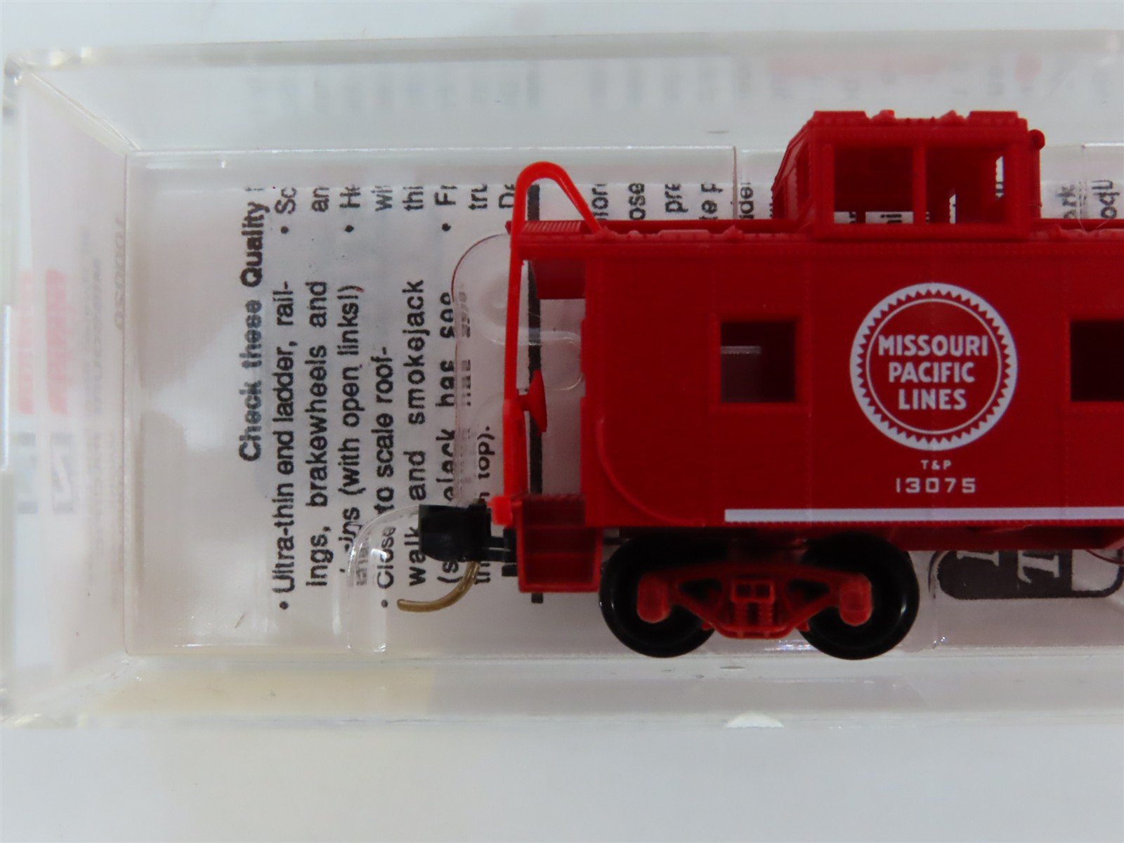 N Micro-Trains MTL 100020 MP Missouri Pacific 36' Steel Side Caboose #13075