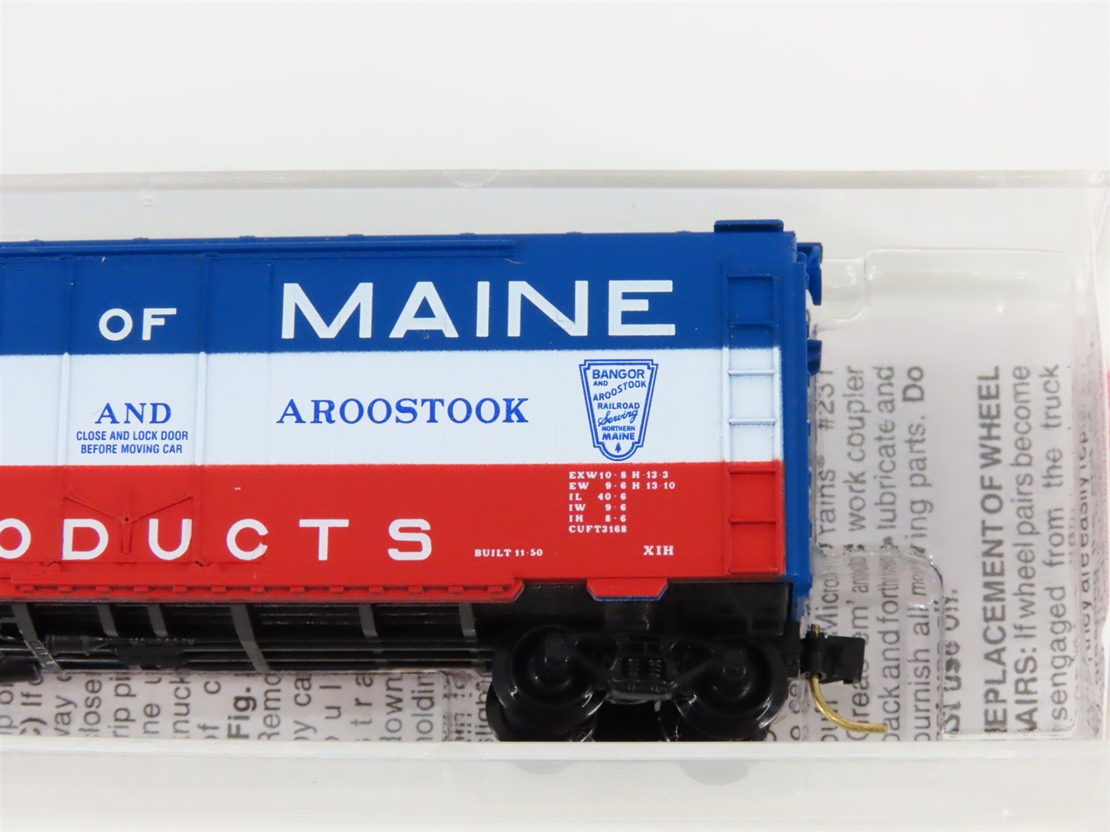 N Scale Micro-Trains MTL 21020 BAR Bangor & Aroostook 40' Standard Boxcar #2245