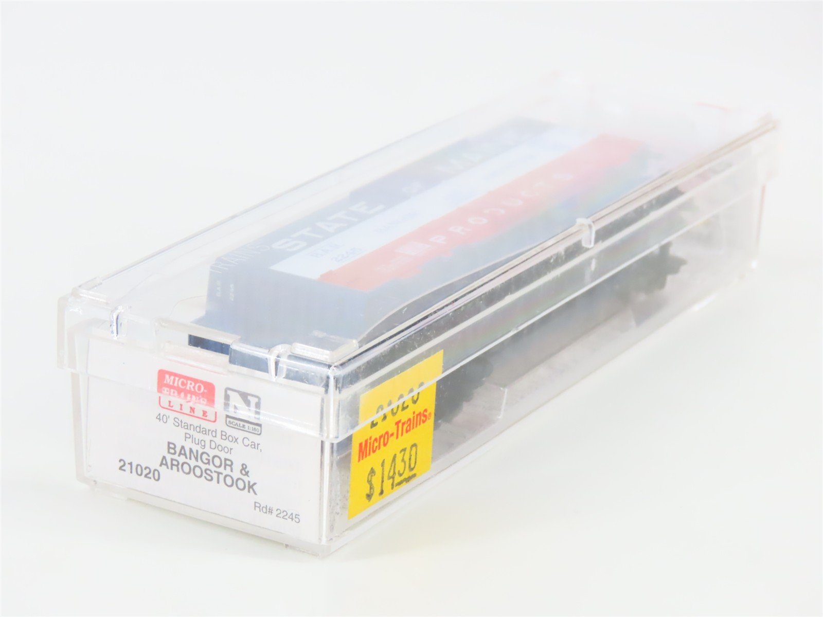 N Scale Micro-Trains MTL 21020 BAR Bangor & Aroostook 40' Standard Boxcar #2245