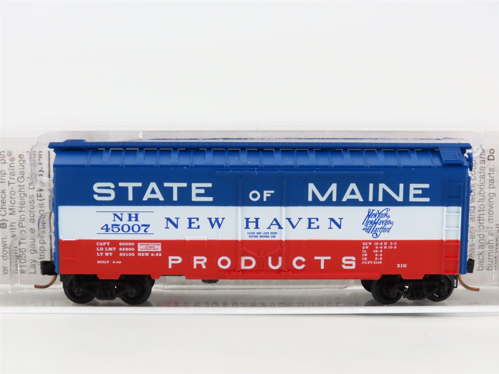 N Scale Micro-Trains MTL 21160 NH New Haven 40' Standard Boxcar #45007