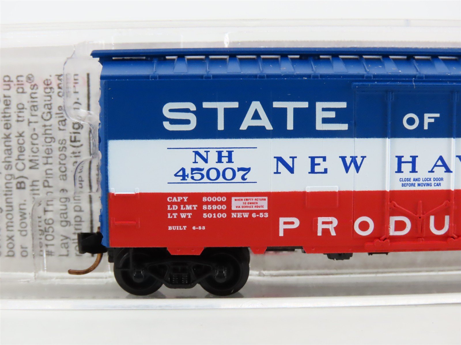 N Scale Micro-Trains MTL 21160 NH New Haven 40' Standard Boxcar #45007