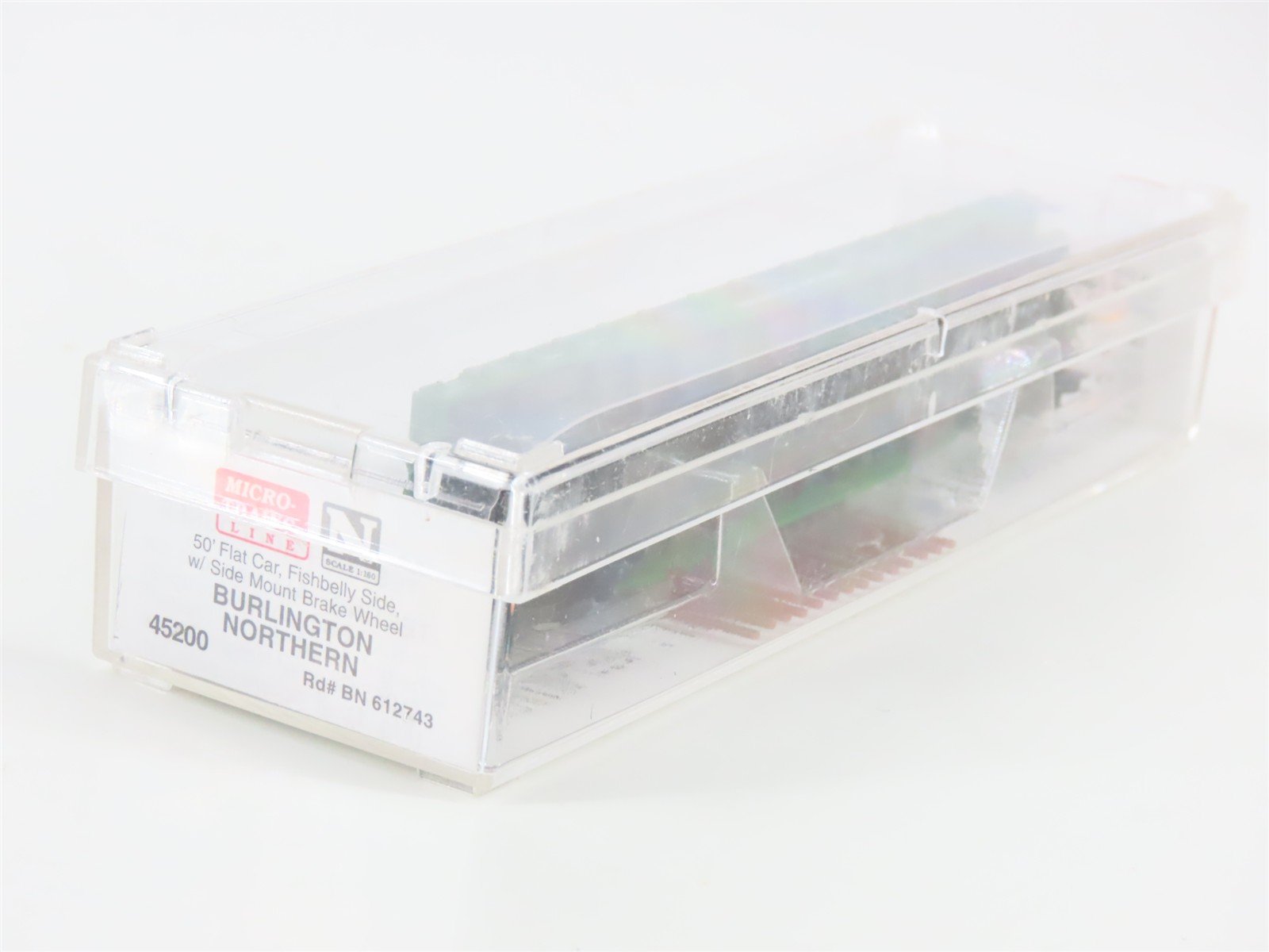 N Scale Micro-Trains MTL 45200 BN Burlington Northern 50' Flatcar #612743