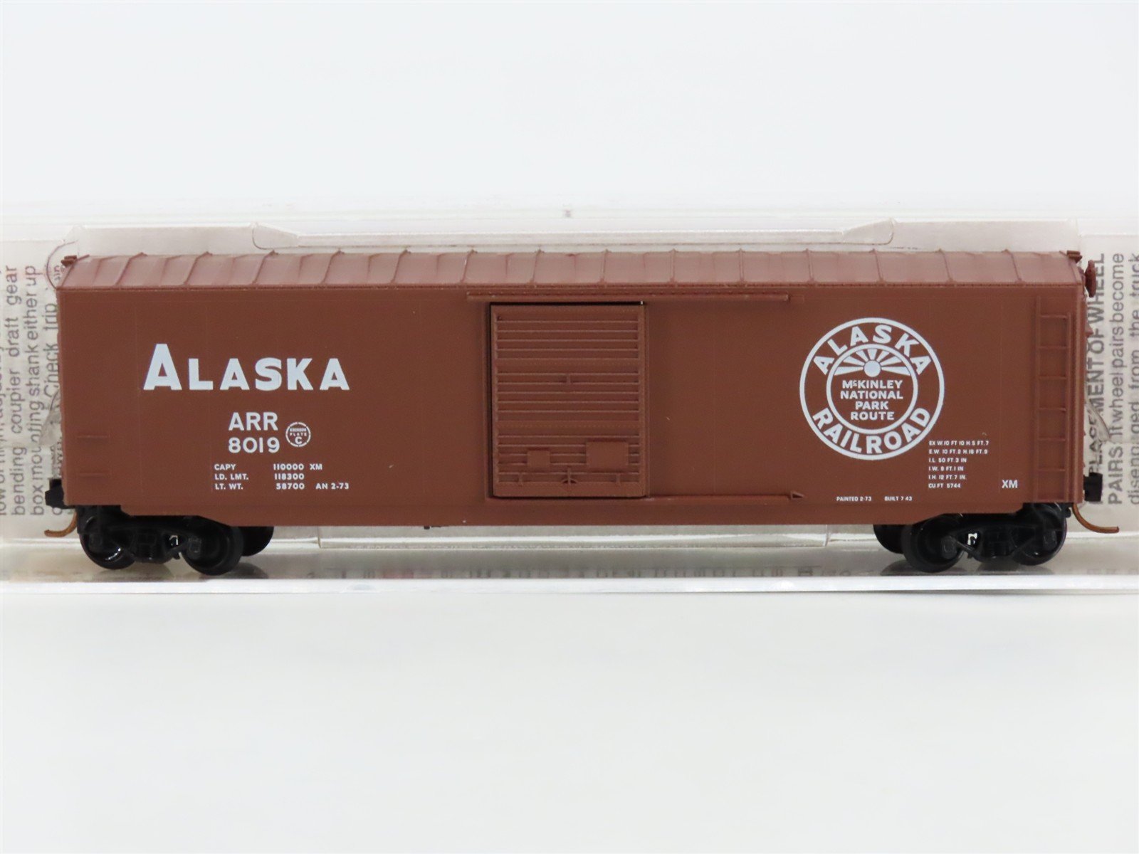 N Scale Micro-Trains MTL 77030 ARR Alaska Railroad 50' Standard Boxcar #8019