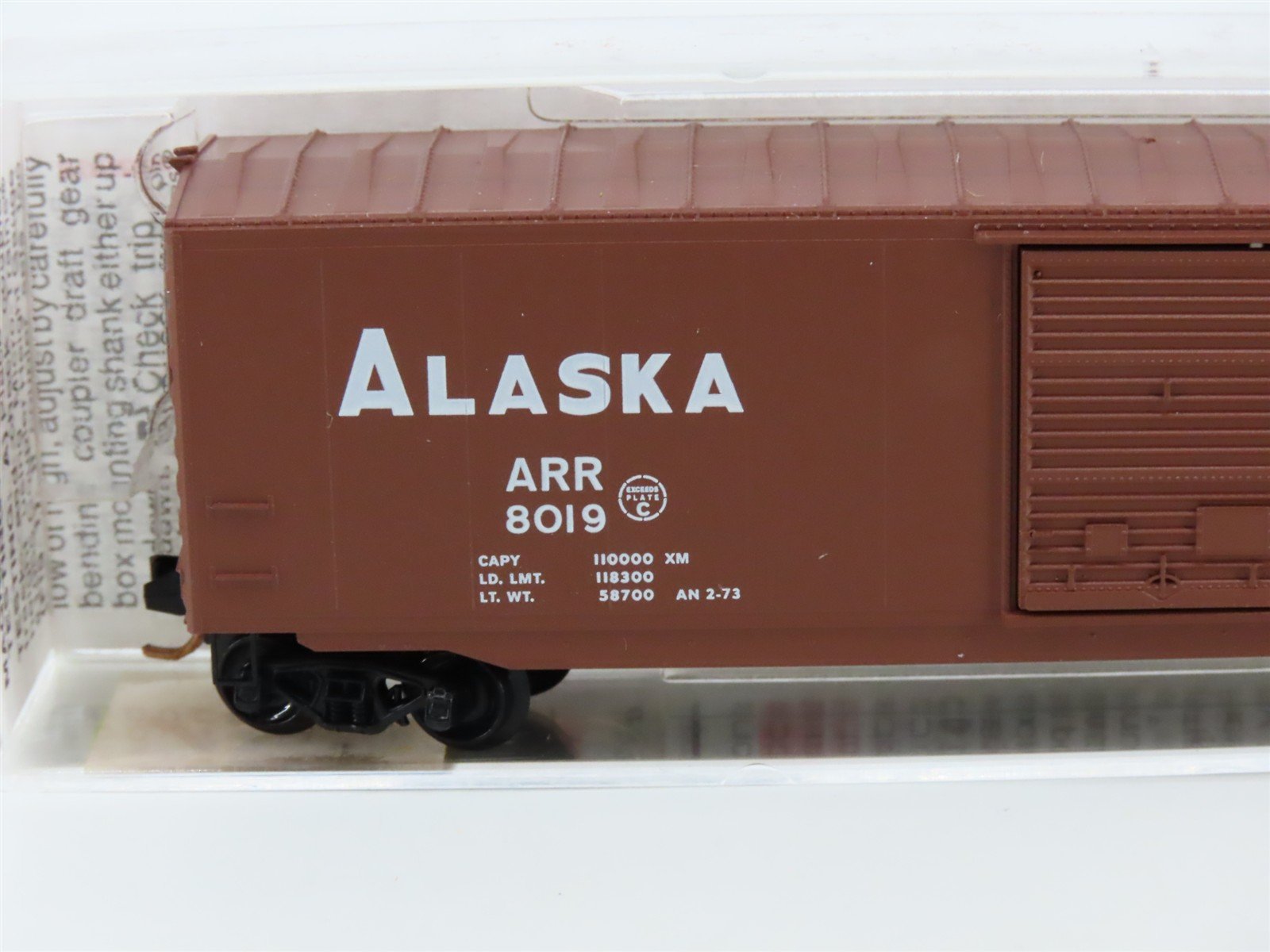 N Scale Micro-Trains MTL 77030 ARR Alaska Railroad 50' Standard Boxcar #8019