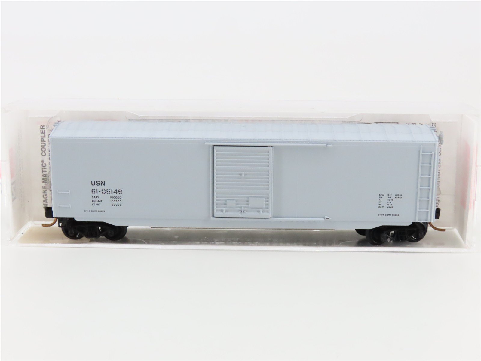 N Scale Micro-Trains MTL 77040 USN United States Navy 50' Boxcar #61-05146