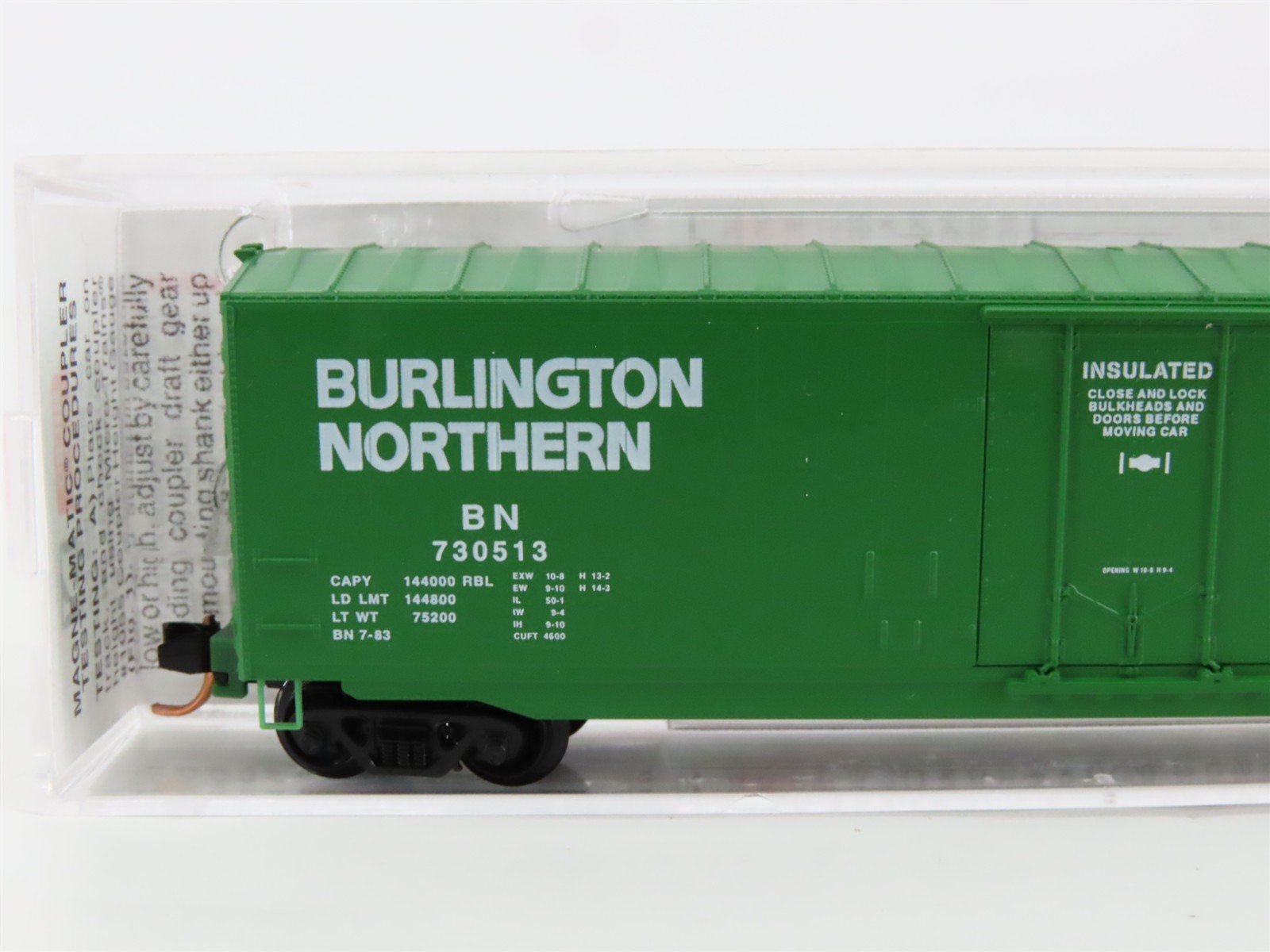 N Scale Micro-Trains MTL 36200 BN Burlington Northern 50' Boxcar #730513