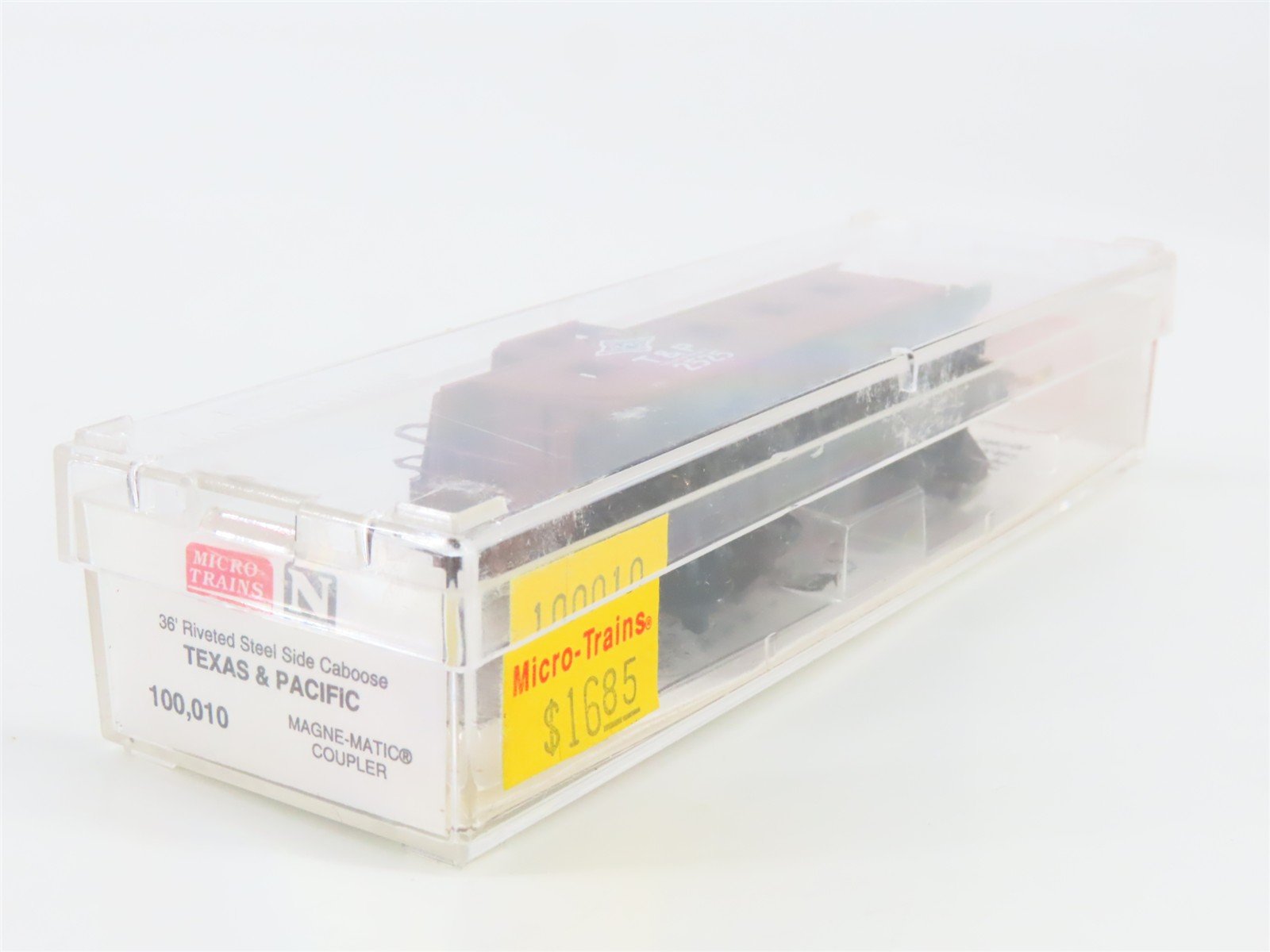 N Scale Micro-Trains MTL 100,010 T&P Texas & Pacific 36' Steel Caboose #2525