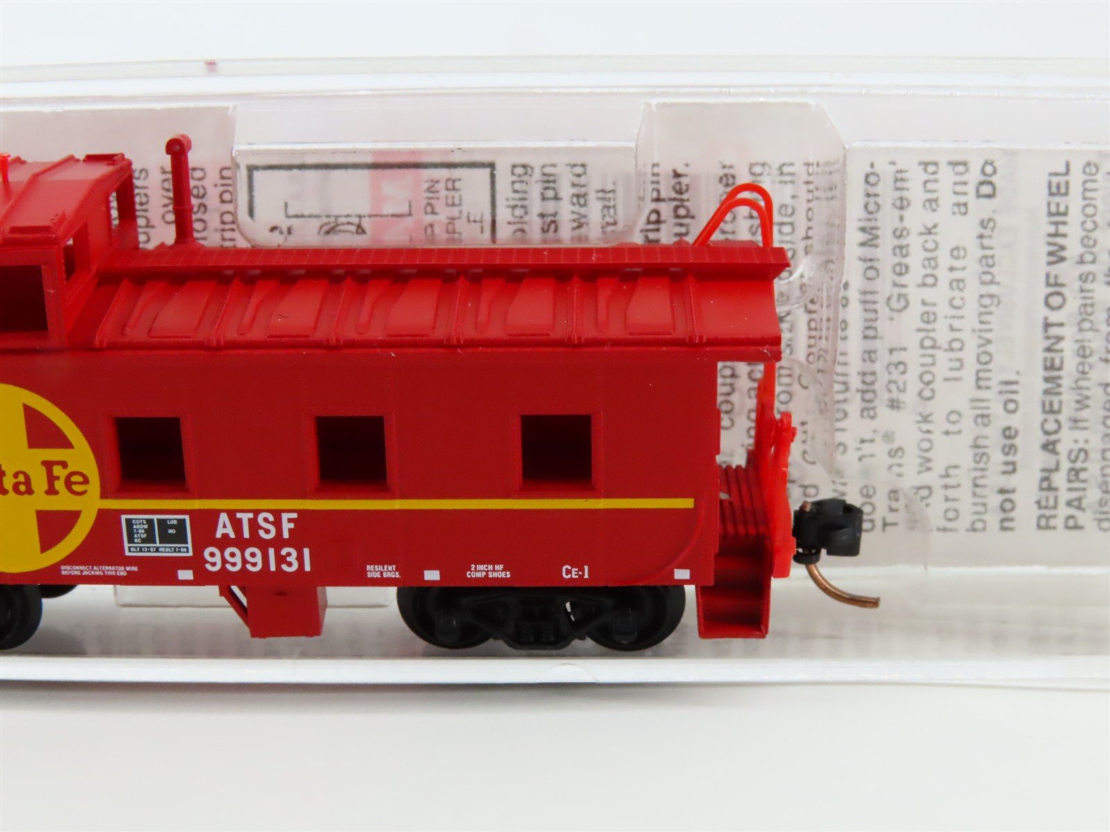 N Scale Micro-Trains MTL 100030 ATSF Santa Fe 36' Steel Caboose #999131