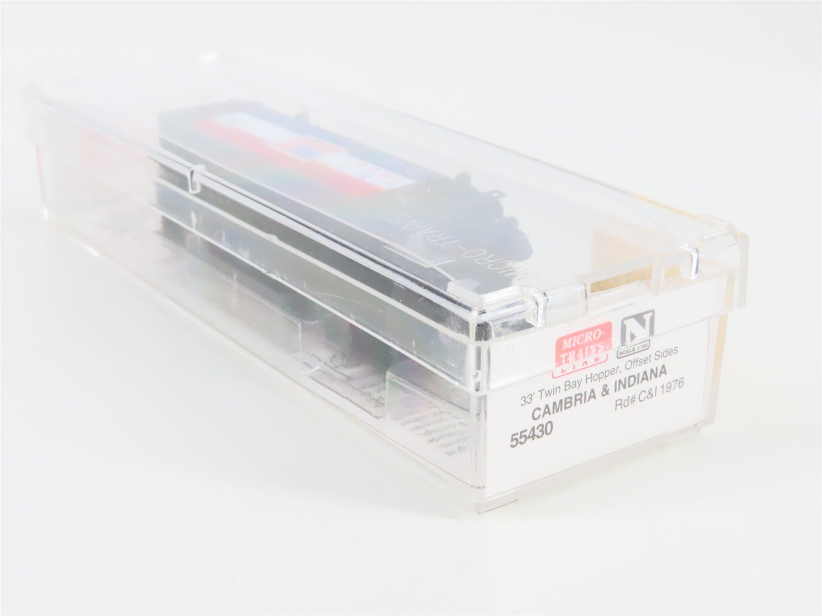 N Micro-Trains MTL 55430 C&I Cambria & Indiana Bicentennial 2-Bay Hopper #1976