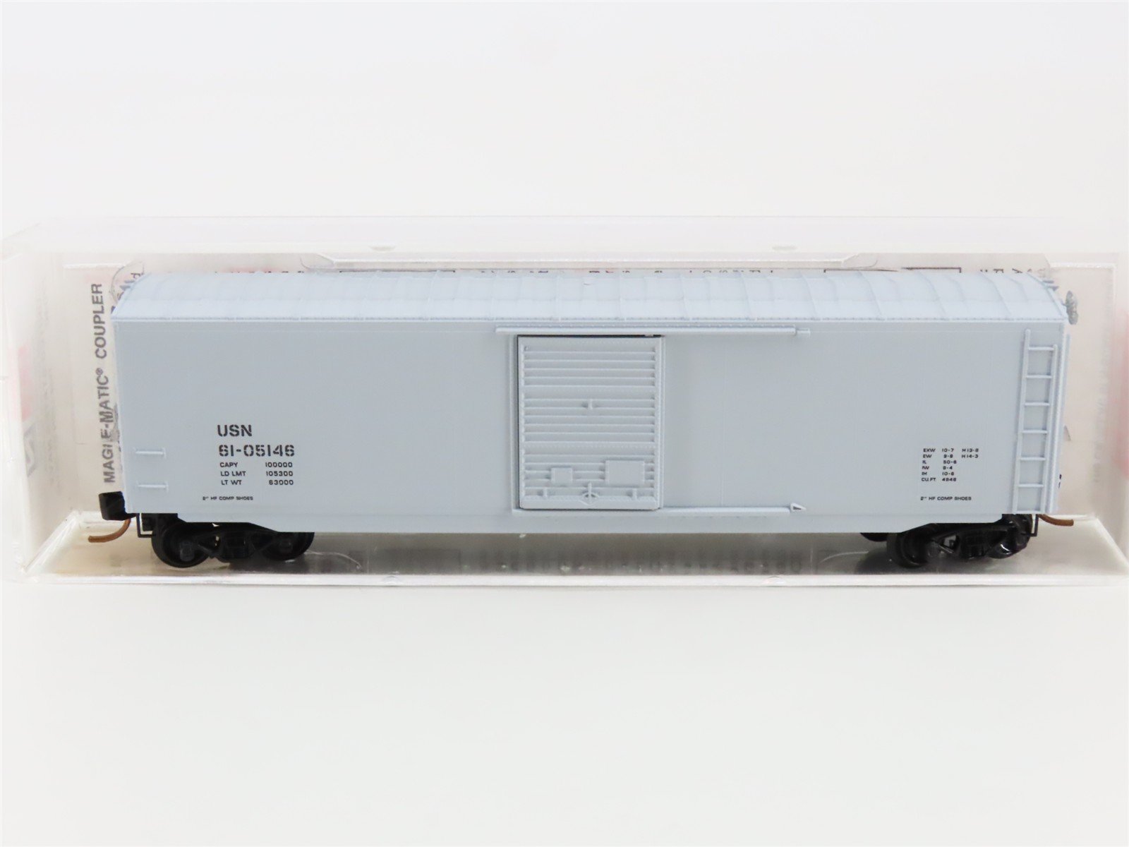 N Scale Micro-Trains MTL 77040 USN United States Navy 50' Boxcar #61-05146
