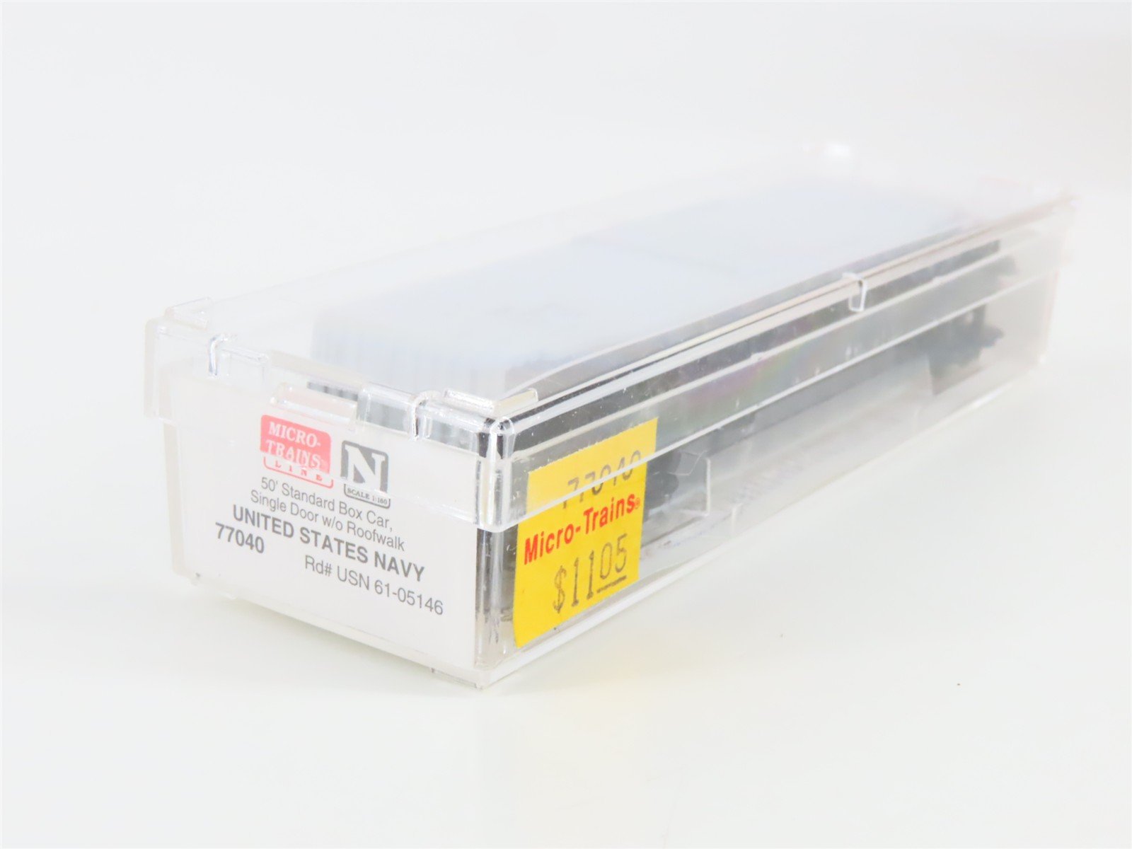 N Scale Micro-Trains MTL 77040 USN United States Navy 50' Boxcar #61-05146