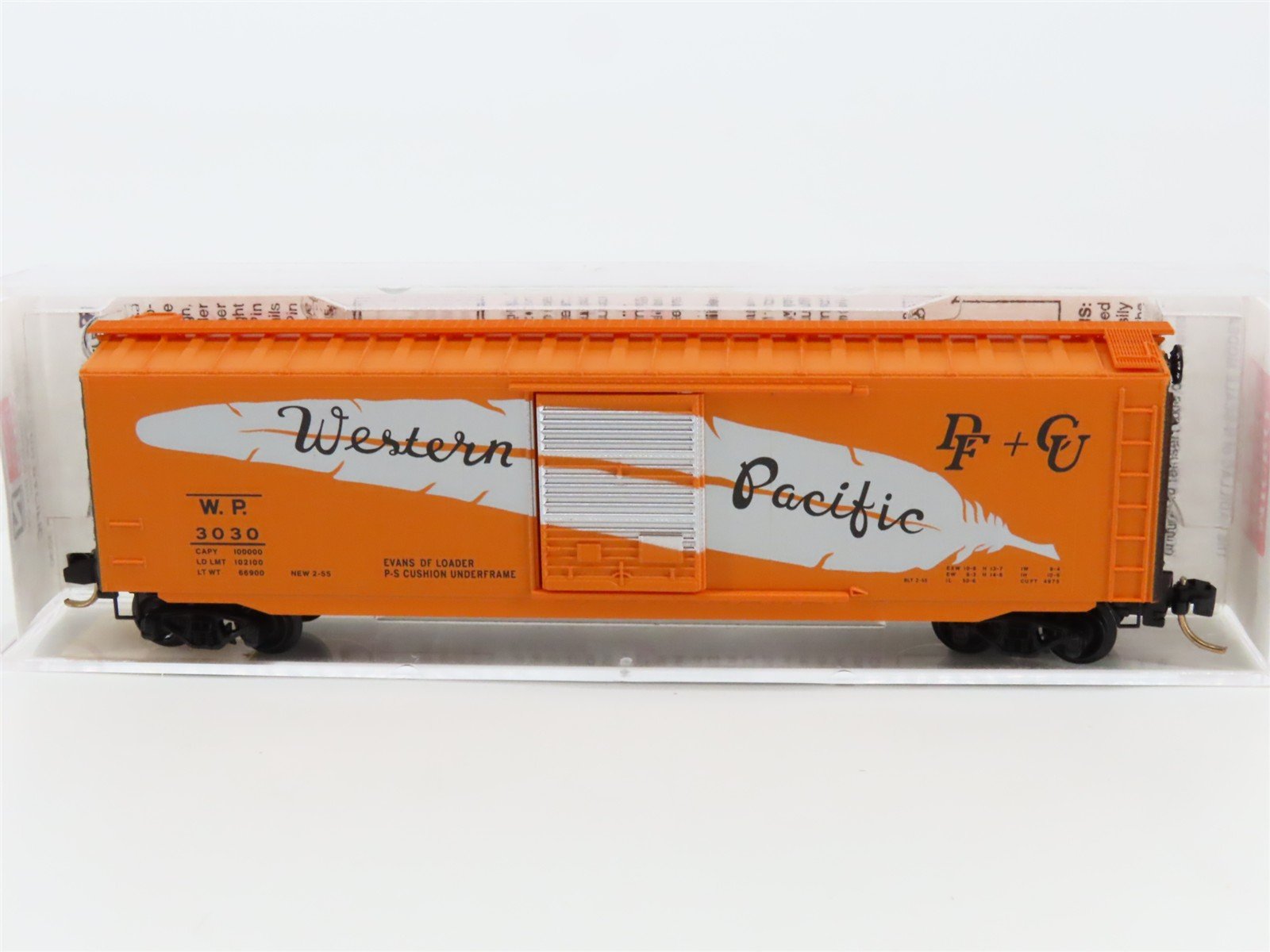 N Scale Micro-Trains MTL 31290 WP Western Pacific 50' Standard Boxcar #3030