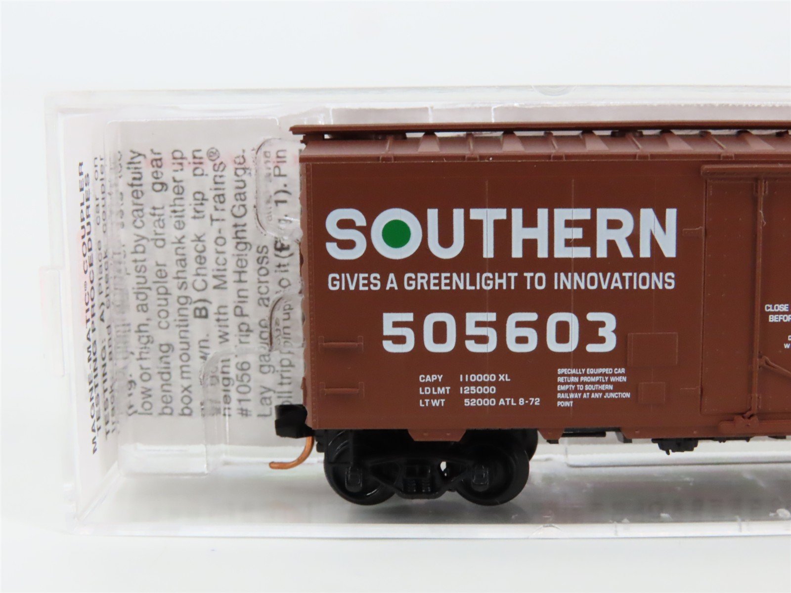 N Scale Micro-Trains MTL 21100 Southern Railway 40' Standard Boxcar #505603