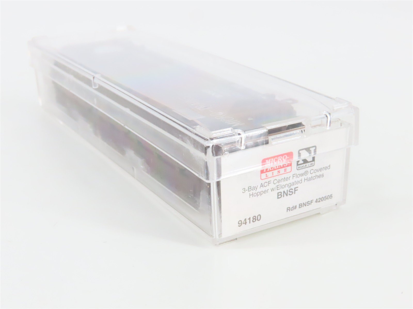 N Scale Micro-Trains MTL 94180 BNSF Railway 3-Bay Covered Hopper #420505