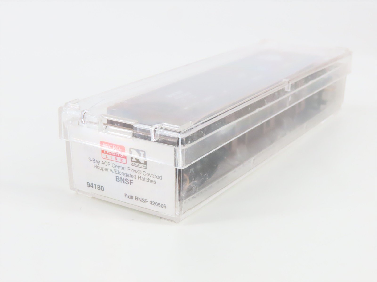 N Scale Micro-Trains MTL 94180 BNSF Railway 3-Bay Covered Hopper #420505