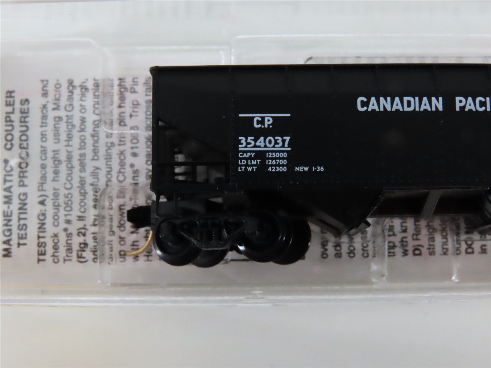 N Scale Micro-Trains MTL 55150 CP Canadian Pacific 2-Bay Open Hopper #354037