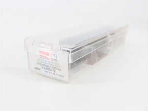 N Scale Micro-Trains MTL 44060 ATSF Santa Fe 50' Straight Side Flatcar #90822