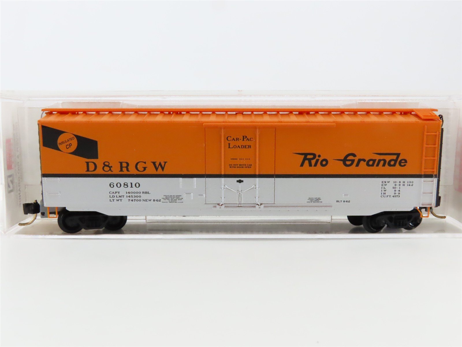 N Scale Micro-Trains MTL 32220 DRGW Rio Grande 50' Standard Boxcar #60810