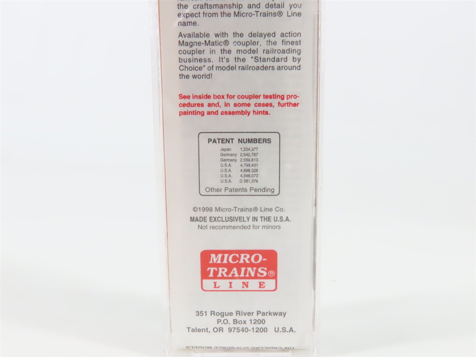N Scale Micro-Trains MTL 32220 DRGW Rio Grande 50' Standard Boxcar #60810