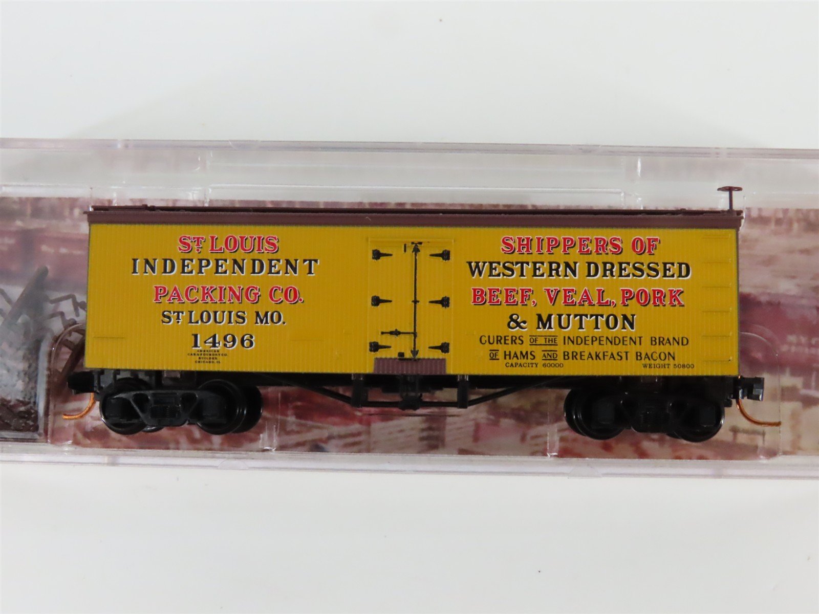 N Scale Micro-Trains MTL 05800120 SLIX St. Louis Independent 36' Reefer #1496