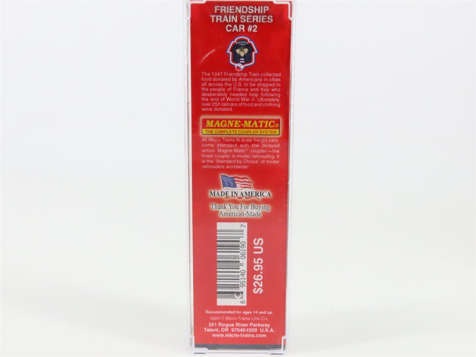N Micro-Trains MTL 02000007 NYC New York Central Friendship 40' Boxcar #161500
