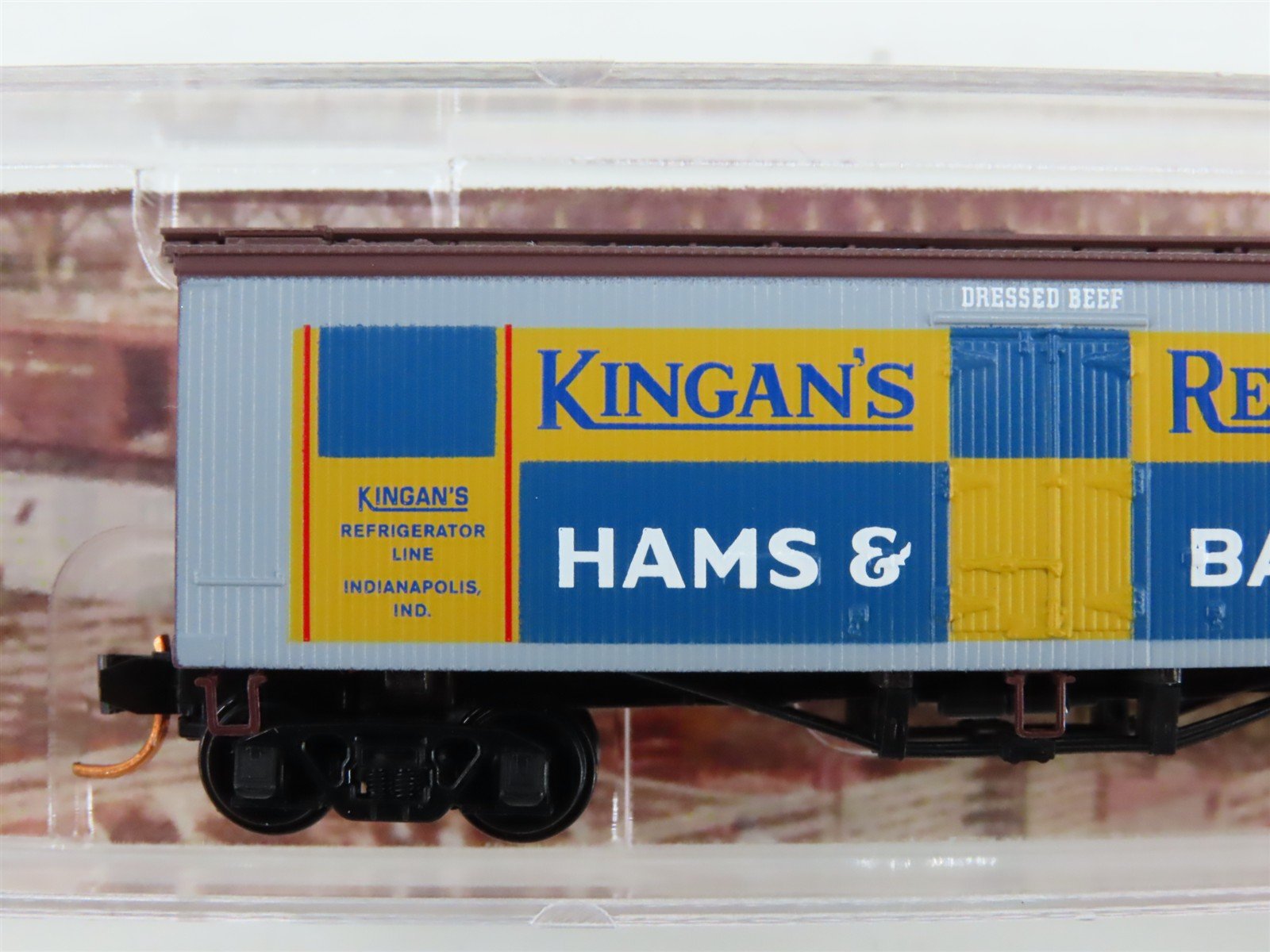 N Scale Micro-Trains MTL 05800130 KRLX Kingan's Ham & Bacon 36' Reefer #237