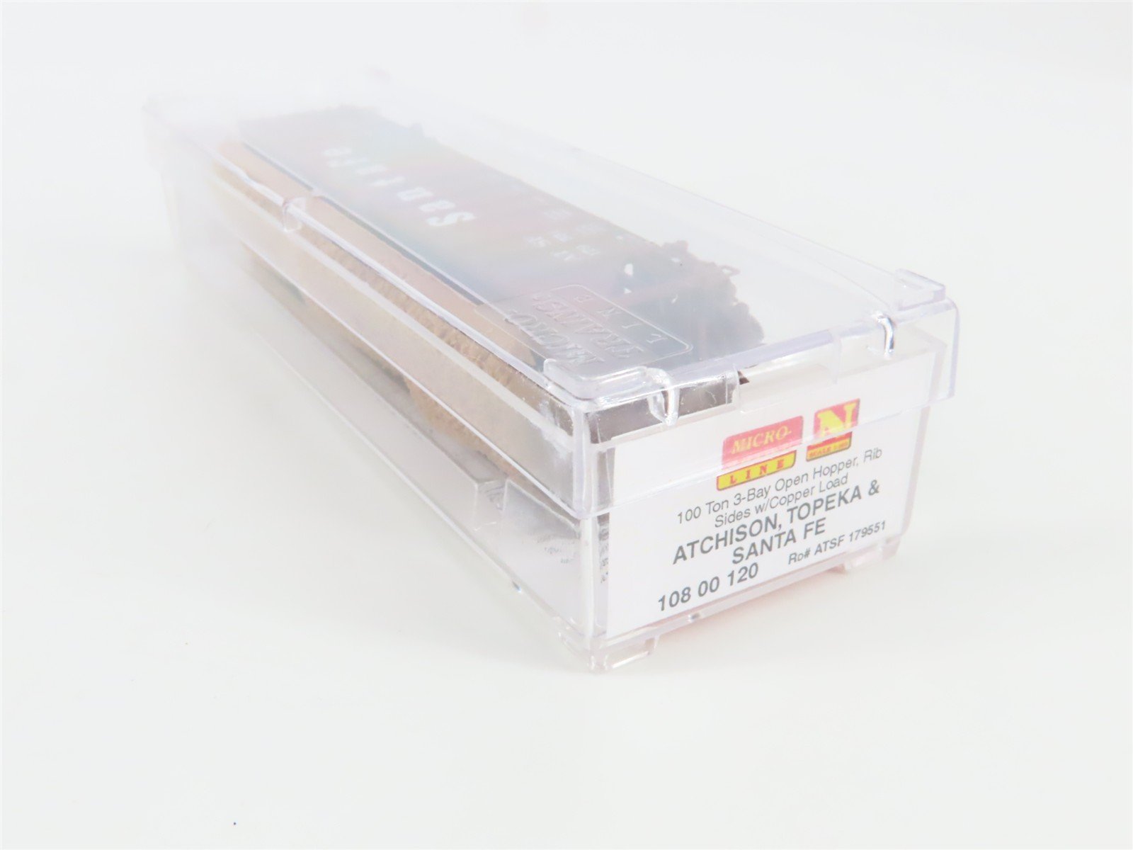 N Scale Micro-Trains MTL 10800120 ATSF Santa Fe 100-Ton 3-Bay Hopper #179551