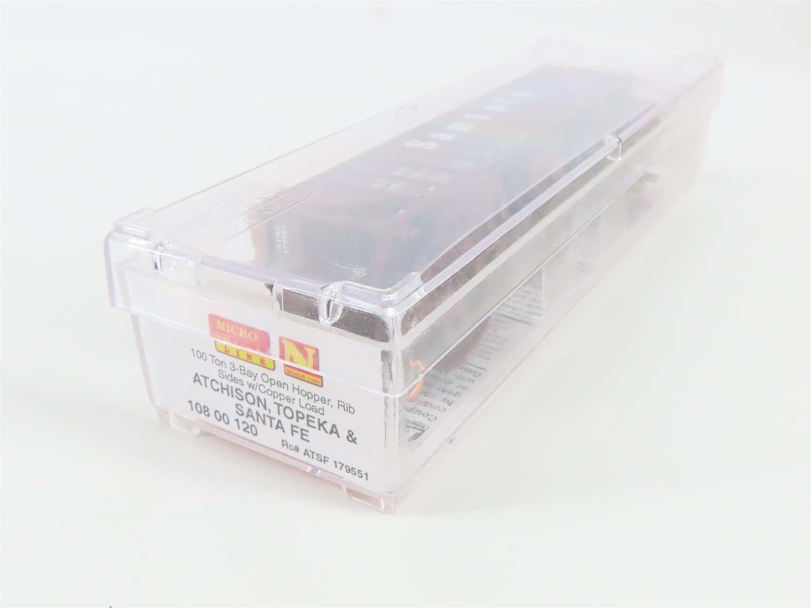 N Scale Micro-Trains MTL 10800120 ATSF Santa Fe 100-Ton 3-Bay Hopper #179551