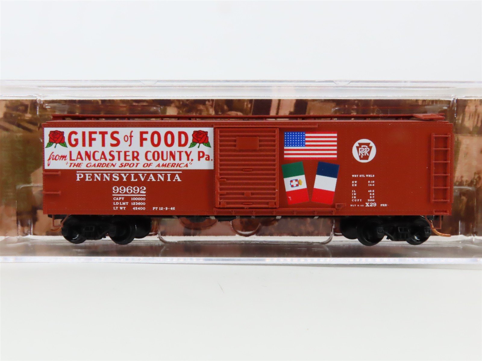 N Scale Micro-Trains MTL 12000270 PRR Pennsylvania Friendship 40' Boxcar #99692