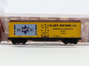 N Scale Micro-Trains MTL 04900660 NRC Gluek Brewing Co. 40' Reefer #3353