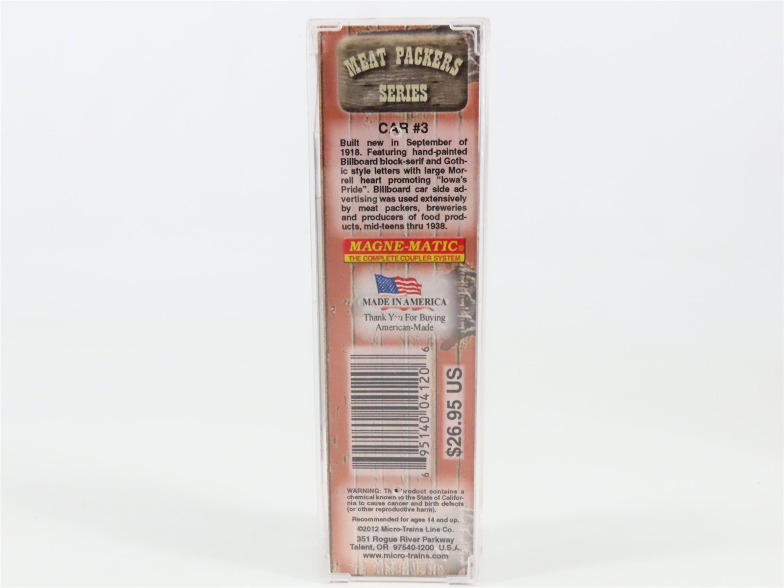 N Scale Micro-Trains MTL 05800110 MRX Morrell Refrigerator Line 36' Reefer #5628