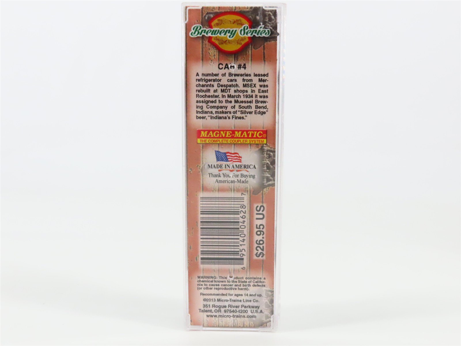 N Scale Micro-Trains MTL 04900670 MSEX Muessell Brewing Co. 40' Reefer #1002