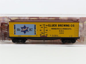 N Scale Micro-Trains MTL 04900660 NRC Gluek Brewing Co. 40' Wood Reefer #3353