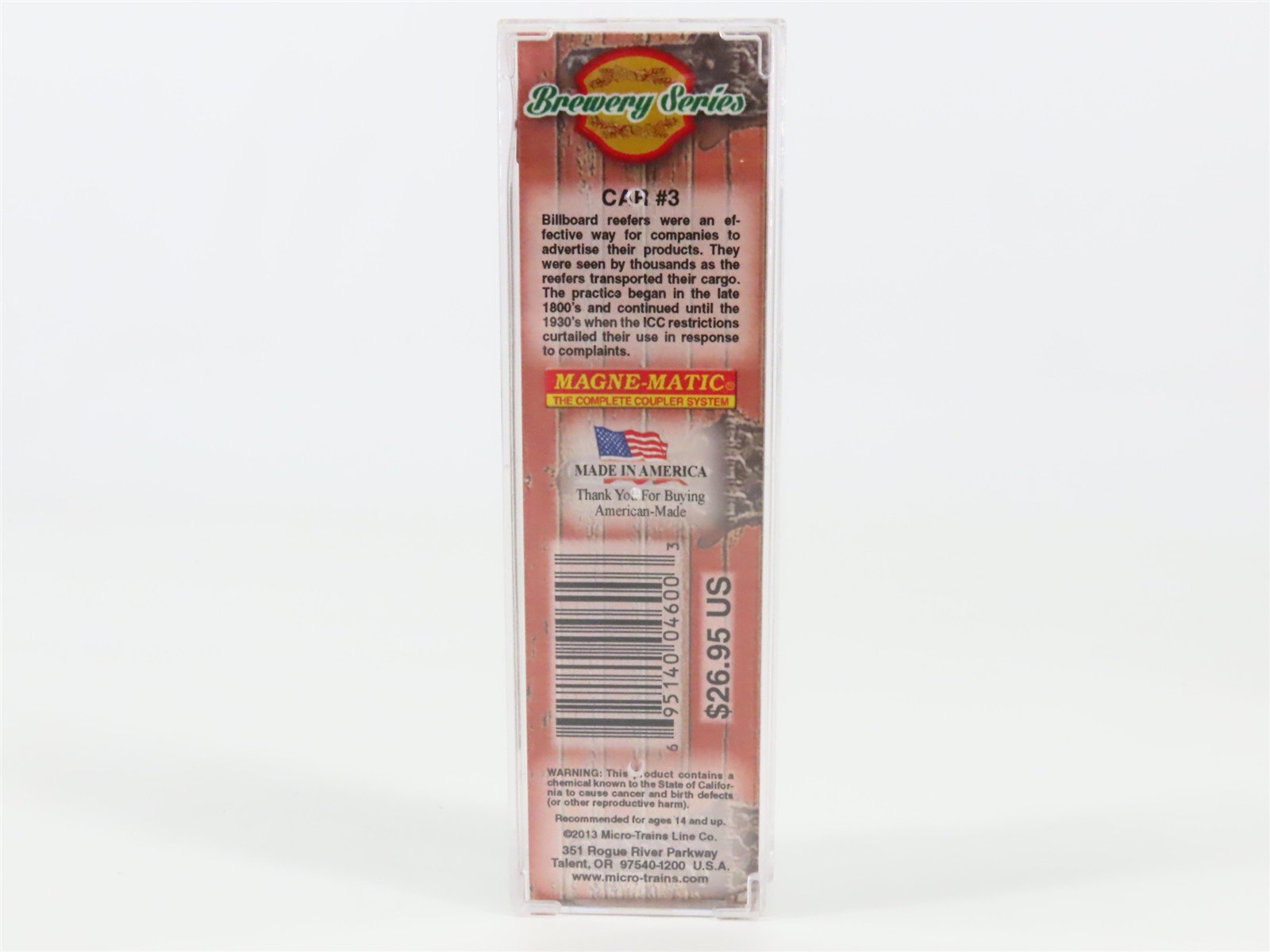 N Scale Micro-Trains MTL 04900660 NRC Gluek Brewing Co. 40' Wood Reefer #3353