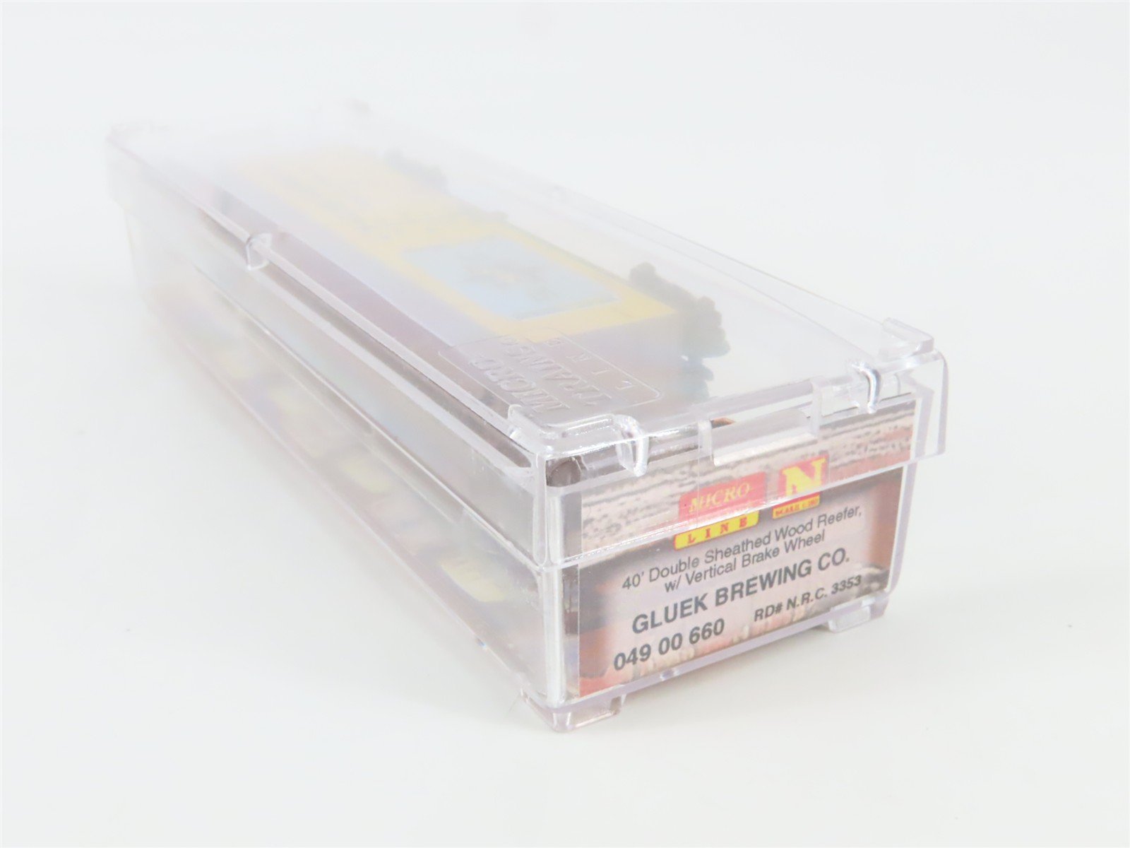 N Scale Micro-Trains MTL 04900660 NRC Gluek Brewing Co. 40' Wood Reefer #3353