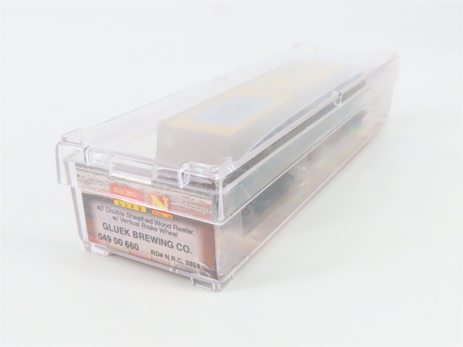 N Scale Micro-Trains MTL 04900660 NRC Gluek Brewing Co. 40' Wood Reefer #3353