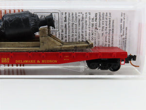 N Scale Micro-Trains MTL 04500210 D&H Delaware & Hudson 50' Flatcar #16501 wLoad