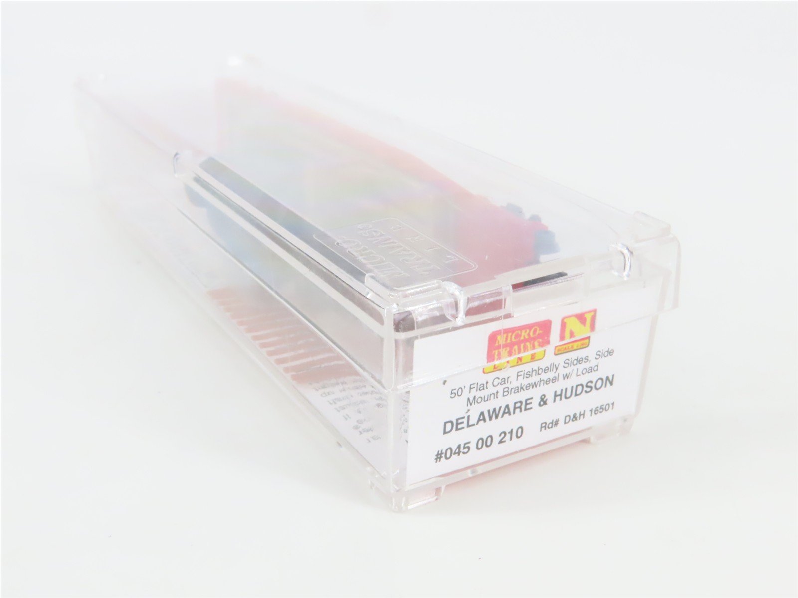 N Scale Micro-Trains MTL 04500210 D&H Delaware & Hudson 50' Flatcar #16501 wLoad